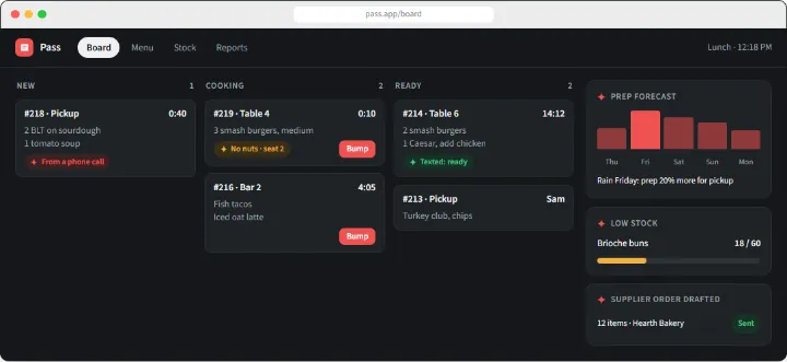 Pass sample app, finished screen